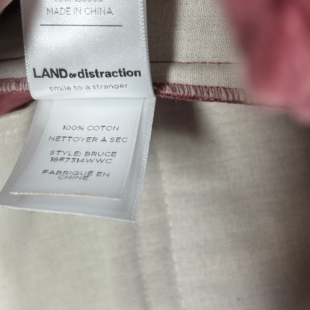 Land of Distraction "Bruce" Salmon Corduroy Flare Pants NWT Barneys New York Sz4 - Picture 5 of 9